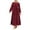 Red, variant on TSADFHJI Leather Skirts for Women Long Ladies' Elegant Round Neck Lace Long Sleeve Top Long Half Skirt Middle Skirt Two Piece Set Xxl