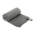 thumbnail image 3 of jinwen Golf Towel Comfortable with Carabiner Golf Accessory Golf Ball Cleaner Towel Gray, 3 of 9