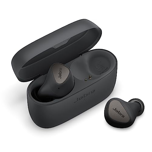 Jabra Elite 4 True Wireless Earbuds - Auriculares con cancelación activa de ruido - Auriculares Bluetooth discretos y cómodos, ordenador portátil, compatibles con iOS y Android - Gris oscuro