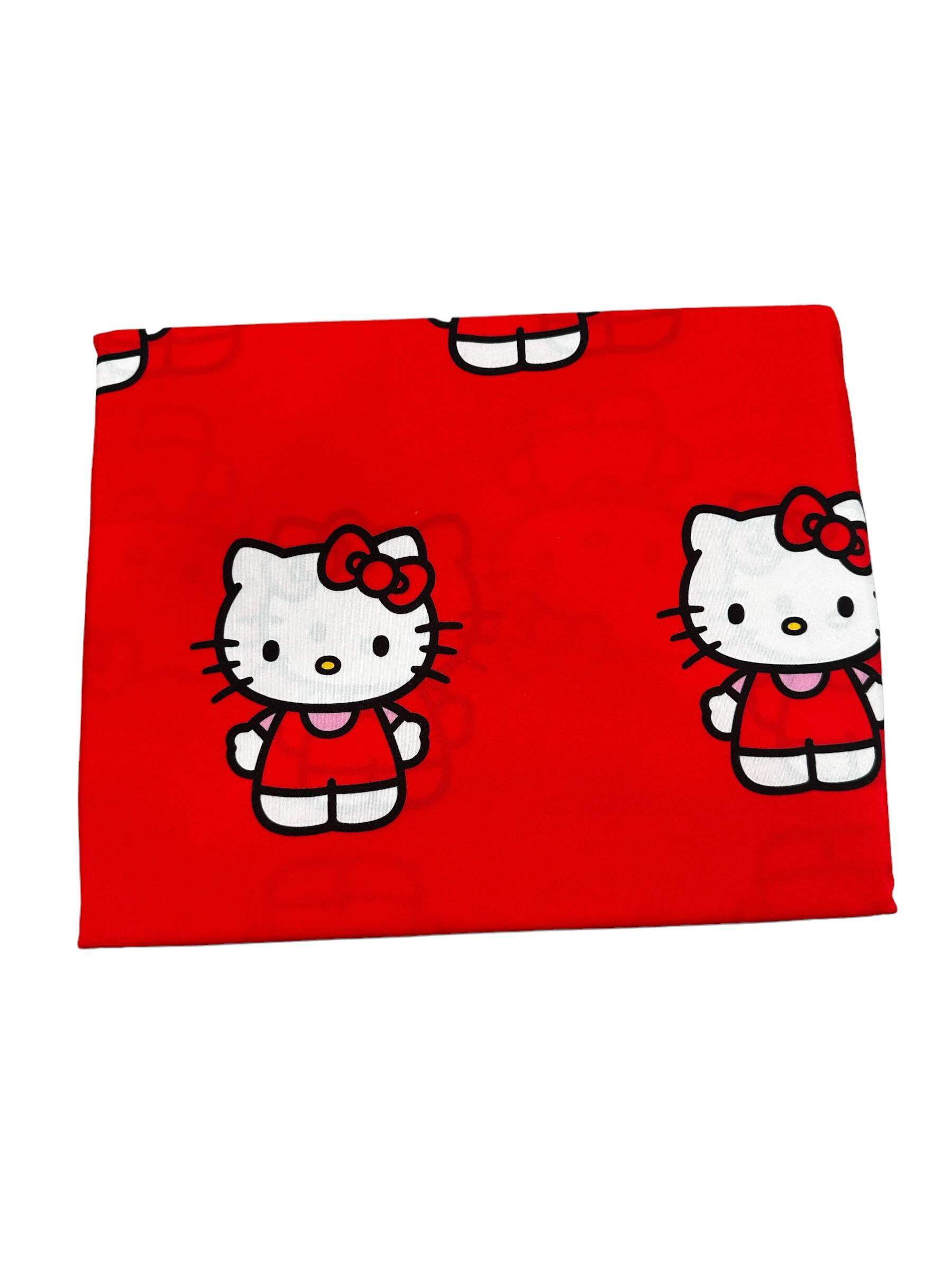 Hello Kitty Classic Girl In Red 3-Piece Sheet Set, Twin – Red