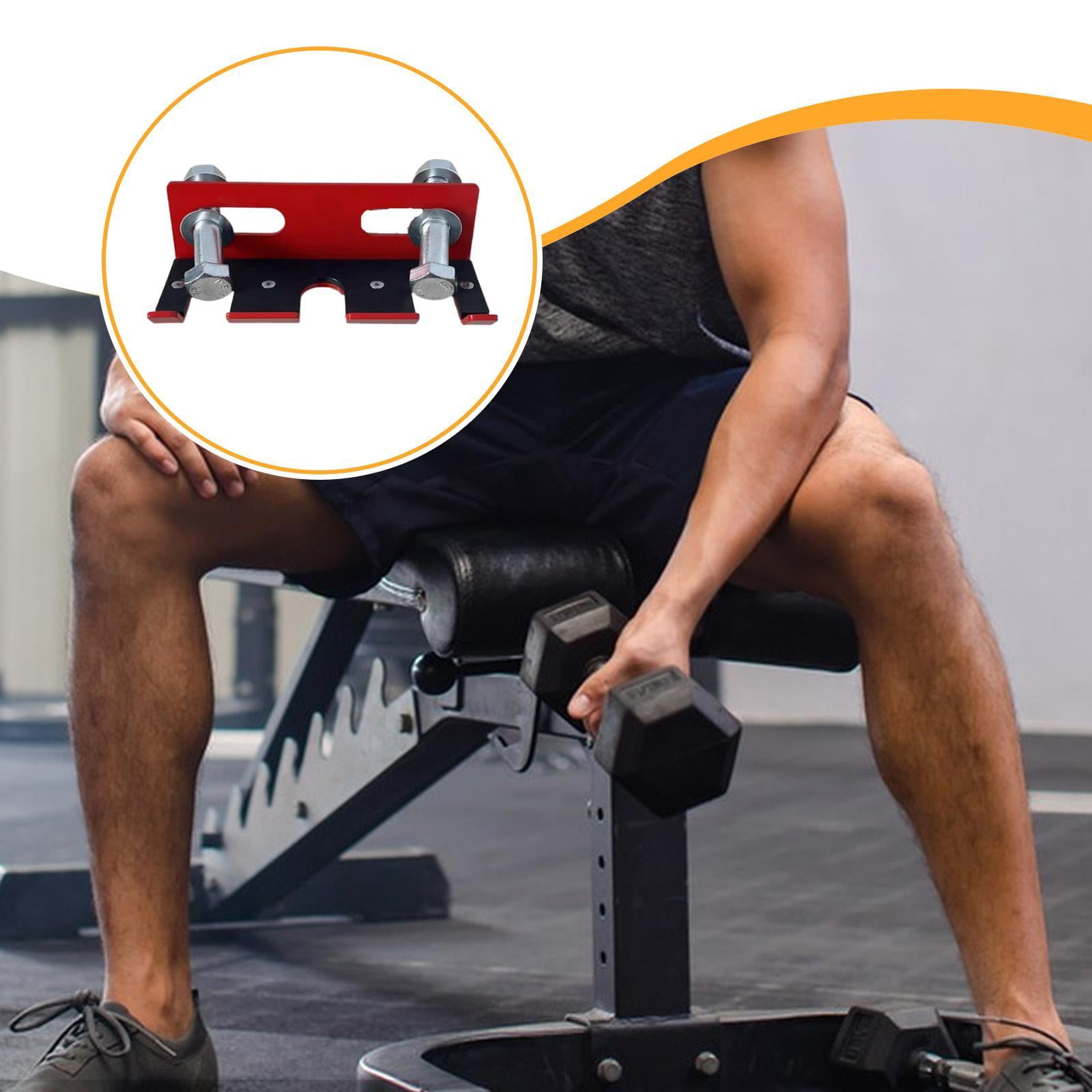 DimyFew Barbell Holder for Squat Rack for Bench Press Rack Heavy Duty Barbell Hanger Red
