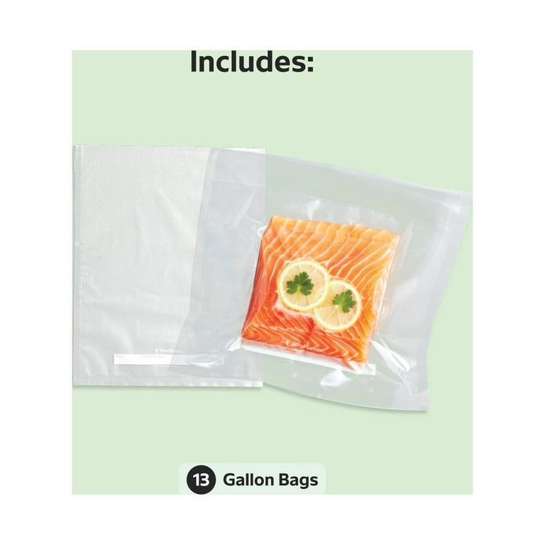 O2frepak 200 Quart Size 8 x 12 Vacuum Sealer Bags for Food Assorted Sizes