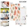 thumbnail image 6 of Yayeee 2 Pack Hand Towels for Bathroom 100% Cotton 16" x 28" Soft Absorbent Kitchen Towel, Red Autumn Leaves, 6 of 7