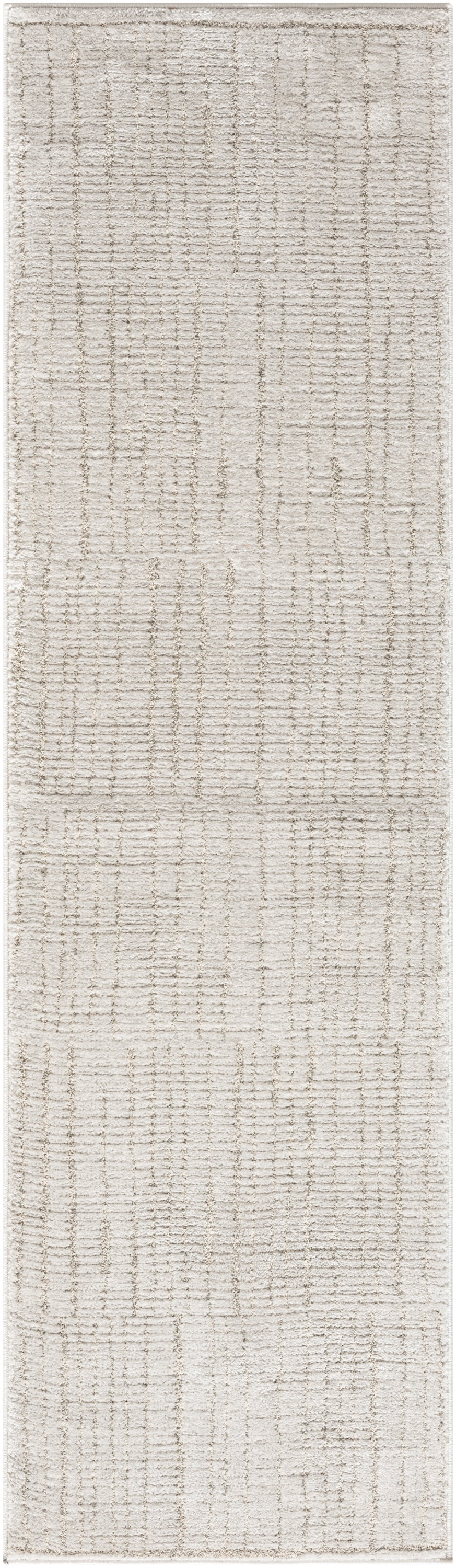 Nourison Andes Abstract Silver 2'2" x 7'6 Area Rug (2x8)