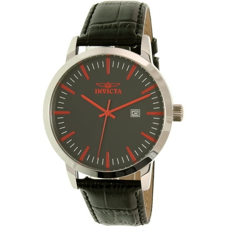 Invicta Men's Specialty 22315 Silver Leather Quartz Watch