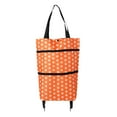 thumbnail image 2 of COFEST Foldable Shopping Trolley Soft Oxford Fabric Shopping Trolley With Folding Wheels Strength Saving Reusable Shopping Bag For Shopping Or Travel B, 2 of 8