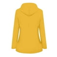 thumbnail image 3 of HTNBO Hooded Solid Color Rain Coats for Women Outdoor Windproof Plus Size Rain Jackets, 3 of 3