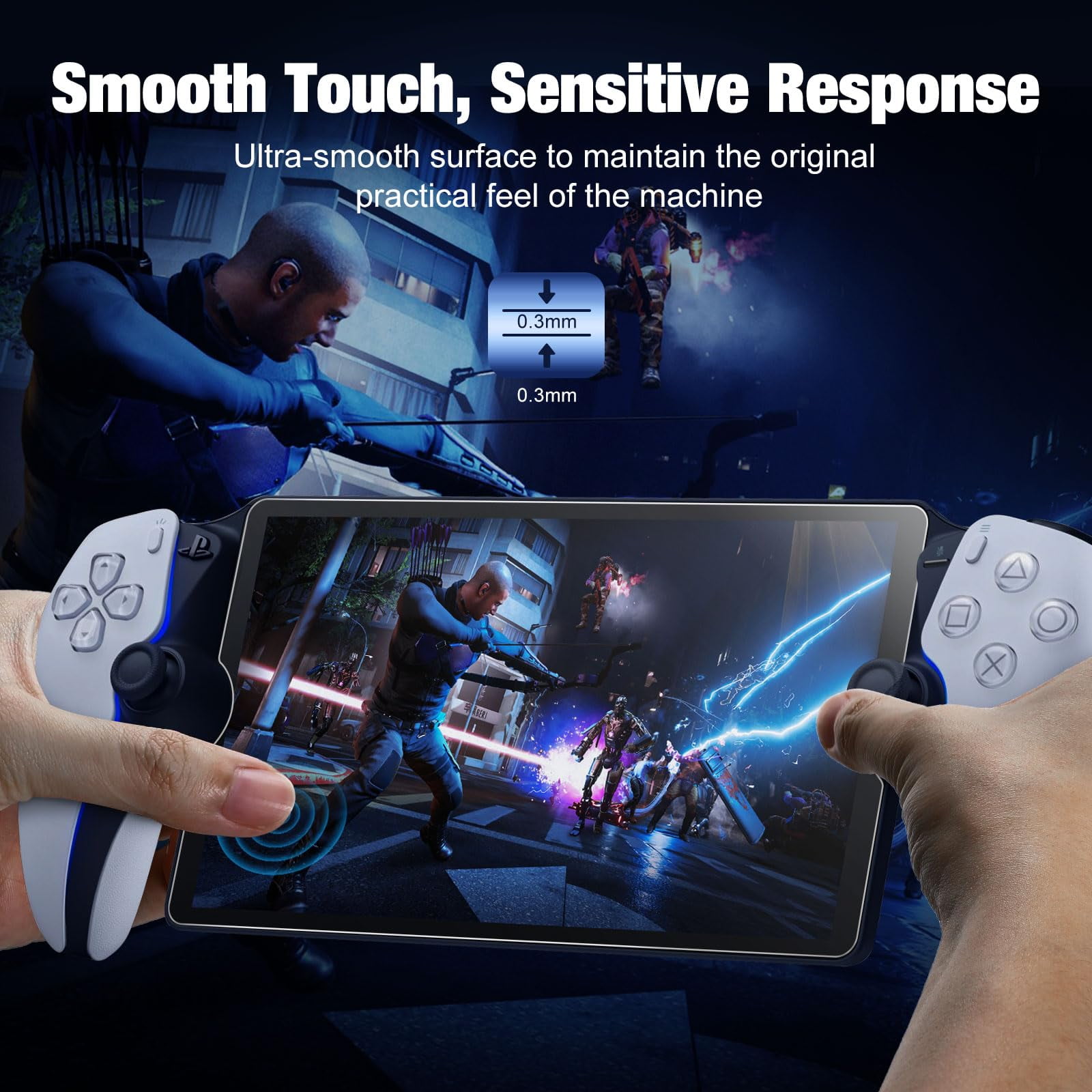 Fintie Screen Protector for PlayStation Portal Remote Player - 9H Hardness  Tempered Glass Protective Film, Anti Scratch & Anti-Fingerprint, Bubble