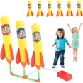thumbnail image 1 of Juguete cohete para niños, juguete de presión de aire con 6 cohetes de espuma, juguete para exteriores y juego de jardín al aire libre, regalos de juguetes para niños niñas de 3 4 5 6-12 años..., 1 of 7