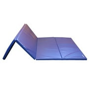 Greatmats Gym Mats Folding, Home Exercise Mat For Gymnastics, Tumbling, Martial Arts, Cheerleading, Blue 4x8 Ft x 1-3/8 Inch