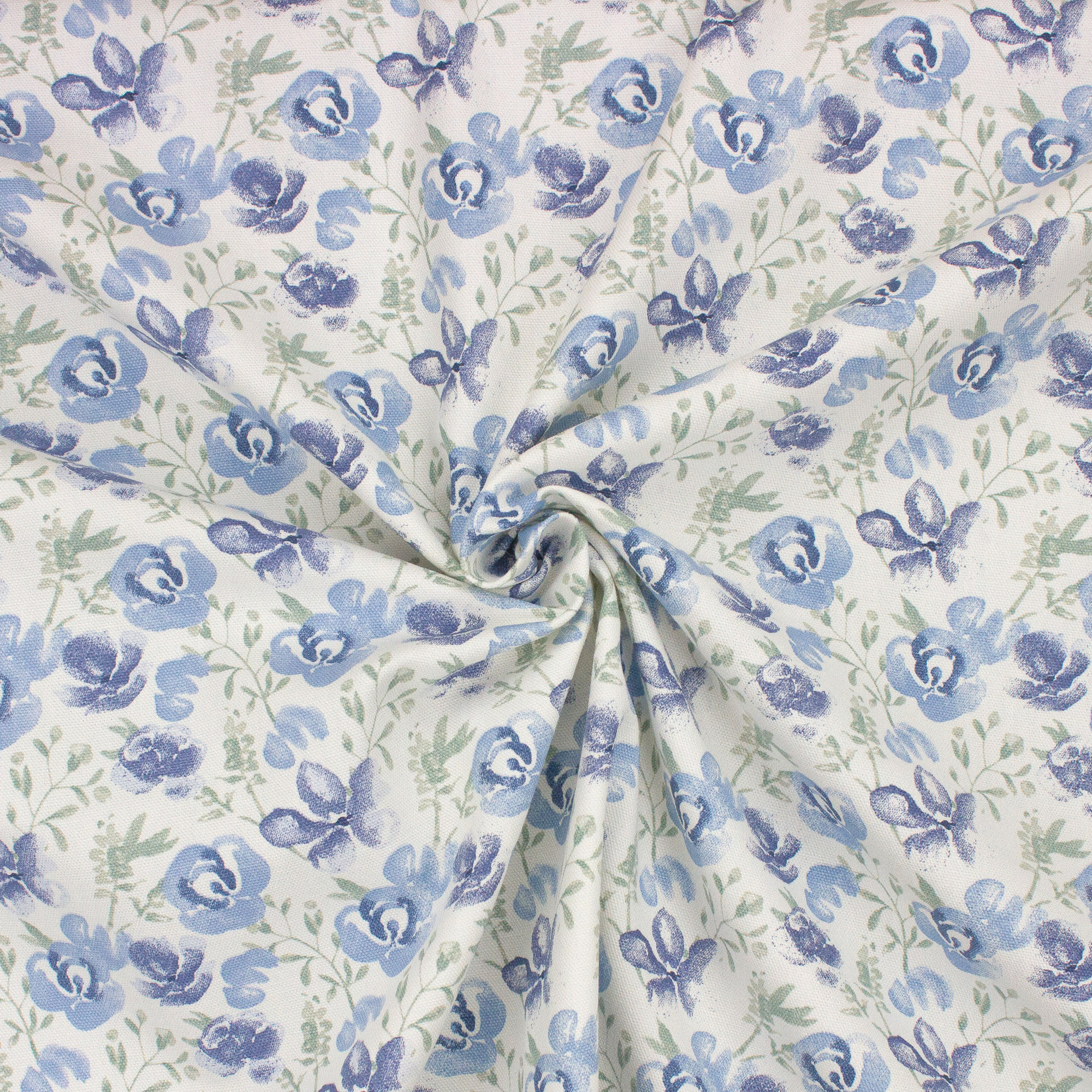 Better Homes & Gardens 100% Cotton Watercolor Floral Blue, 2 Yard Precut Fabric - image 3 of 6