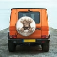 thumbnail image 6 of Goofa Cute Cow Bath Pattern Universal Tire Cover for Jeep, SUV, Truck, and Trailer – Waterproof, UV-Resistant,Easy to Install, Fits 14"-17" Tires-14 inch, 6 of 6