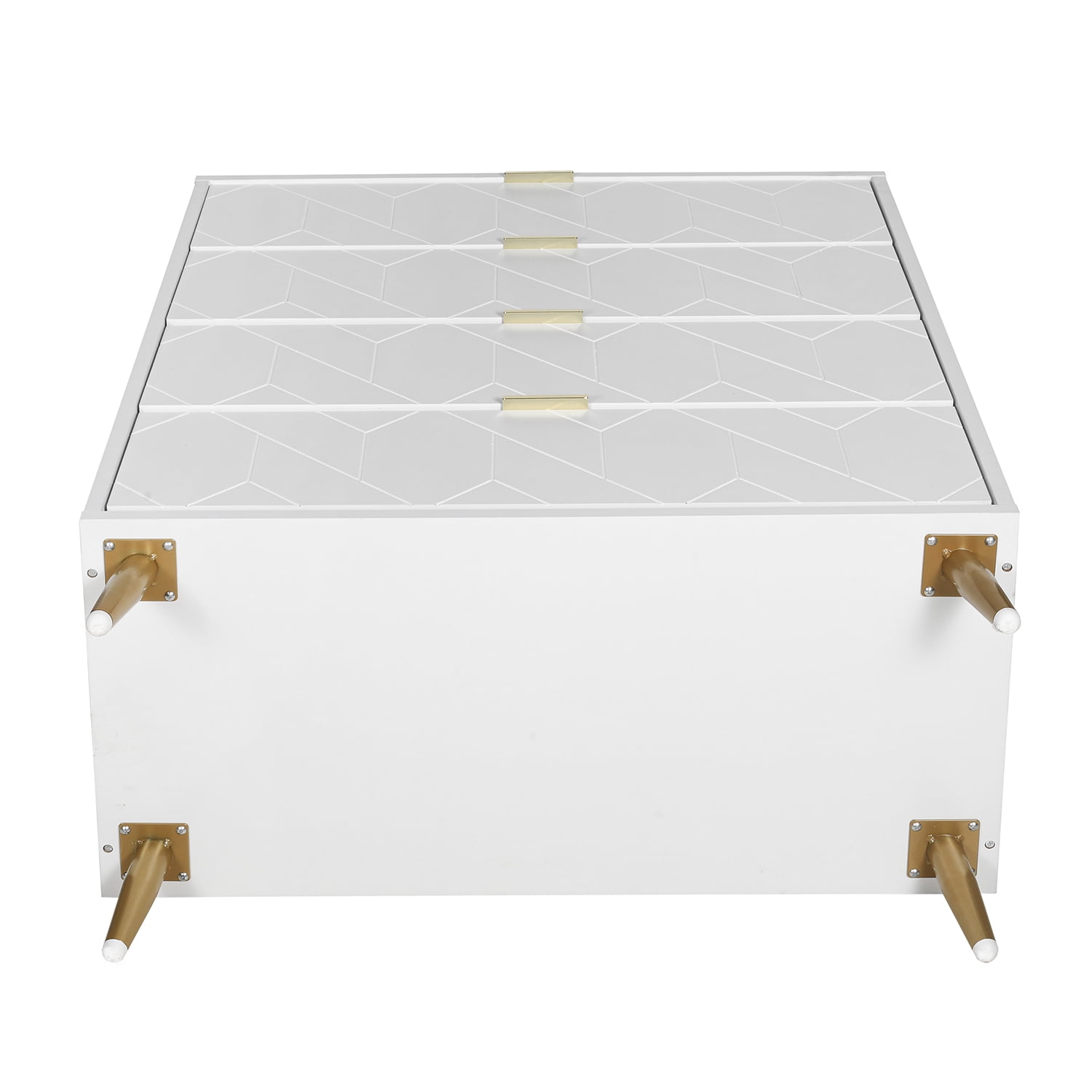 Kadyn 4 Drawer Cabinet, Storage Cabinet with Metal Legs, Particle Board Drawer Dresser for Home, White Kadyn 4 Drawer Cabinet, Storage Cabinet with Metal Legs, Particle Board Drawer Dresser for Home, White