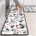 thumbnail image 2 of Kitchen Rugs Sets Of 2,Red Flower Chicken Pattern Anti Fatigue Kitchen Mat Rugs Non Slip Washable,Decorative Kitchen Floor Mats for Kitchen,Sink,Laundry,17"x47"+17"x47", 2 of 5