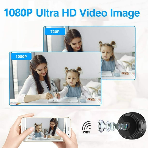 Universal - HD 720p mini caméra IP de sécurité pour la maison deux