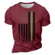 thumbnail image 1 of Camisetas de Manga Larga para Hombres Imprimir Casual Cuello Redondo Camiseta de Manga Corta, Camisetas de Manga Larga para Hombres Algodón, 1 of 4