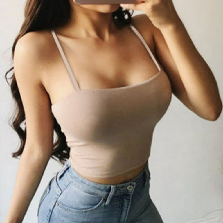 Tank Top For Women Fashion Women Sexy Casual Easy Sleeveless O-Neck Solid  Sports Tight Fitting Tops 