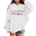 thumbnail image 4 of Bobifish Toddler Girls Back To School Hoodie Adorable Fifth Grade Graphic Sweatshirts Long Sleeve Cool Pullover Top With Pocket, 4 of 4