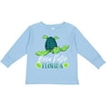 thumbnail image 3 of Inktastic Boca Raton, Florida Happy Sea Turtle Boys or Girls Long Sleeve Toddler T-Shirt, 3 of 5