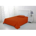 thumbnail image 5 of 100% Egyptian Cotton 800 Thread Count Pack of 2 Luxury Soft Flat Sheets Luxurious Fabric Flat Sheet Full Size (72"X 102") - Burnt Orange Solid, 5 of 8