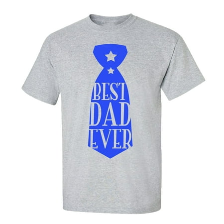 Father's Day Best Dad Ever Tie Adult Short Sleeve T-Shirt-Sports
