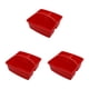 thumbnail image 4 of Inteprter Práctica bandeja de almacenamiento: y segura para todas las pertenencias Cesta de almacenamiento apilable de 3 celdas roja Type1 NO1, 4 of 6