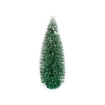 Table Top Christmas Tree,Artificial Christmas Tree Mini Sisal Bottle Brush Trees Small Christmas Tree with Wood Base Christmas Pine Decor for Seasonal Home Table Holiday Party Decor(Green)
