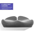 thumbnail image 2 of SupremeComfort X-Large Gel Infused Memory Foam Seat Cushion for Office Chair, Kitchen Chair, Car Seats- Elevate Your Seating Experience -Pressure Sore and Tailbone Pain Relief, 2 of 7