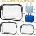 thumbnail image 5 of Accesorios para bolso de playa LANNMXG 3 piezas transparente Bogg organizador de brochas de maquillaje, 5 of 5