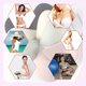 thumbnail image 5 of 4 pares de almohadillas de lactancia de látex engrosadas con copas suaves al tacto para aumentar la transpirabilidad y el sujetador de inserción superior del tubo superior antideslumbrante para mujeres (M, negro+albaricoque+verde+rosa) ER, 5 of 5