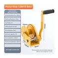 thumbnail image 2 of Small Hand Winch Heavy Duty Rope Crank Self-Locking Winch 1200 Lbs Small Hoist Two-Way Locking For Trailer Boat Or ATV Towing ,Multi Purpose, 2 of 7