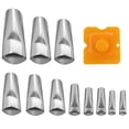 thumbnail image 1 of MasteelfCA 15 Pcs Buse de Calfeutrage Brique en Acier Inoxydable Détachable avec Grattoir, 1 of 8