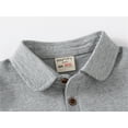 thumbnail image 3 of Akiihool Boys Uniform Shirts Short Sleeve Boys' Short Sleeve Fashion Polo Shirt (Grey,3-4 Years), 3 of 7