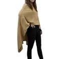 thumbnail image 7 of Styles I Love Women Ultra Soft Knit Poncho Sweater Pullover Cardigan Lightweight Wrap Topper for All Season (Camel), 7 of 7