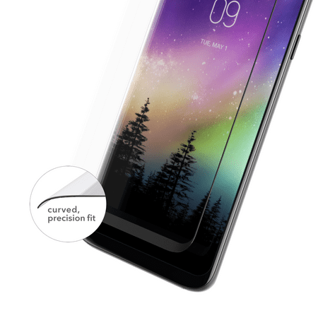 ZAGG - InvisibleShield Glass Curve Screen Protector for Samsung Galaxy S9+ - Clear