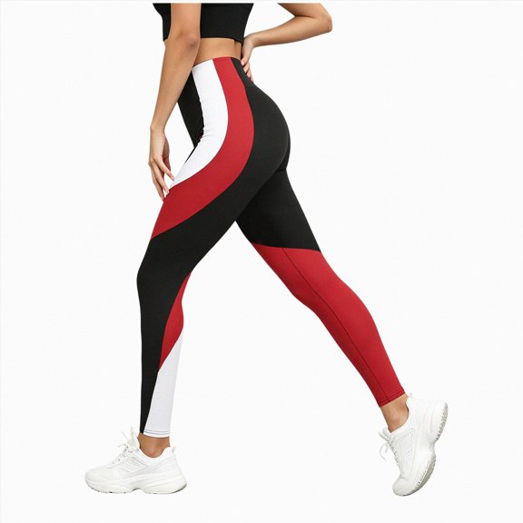 NOLDARES Anti Cellulite 3D Leggings Women Butt Lifting Compression Yoga Pant High Waisted Tummy Control Resistance Band Workout Legging(L010-Red)