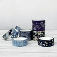 thumbnail image 5 of Wrapables Nature Metallic Foil Washi Tape Set for Scrapbooking, Stationery, Diary, Card Making, (8 Rolls), Cool Blue Floral, 5 of 6