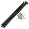 thumbnail image 1 of Rayos de bicicleta Unique Bargains 14G, rayos de rueda de bicicleta de acero inoxidable 304, 1 juego negro de 157 mm, 1 of 7