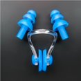 thumbnail image 1 of Clip de Nariz de Natación ZHAOCHENG Silicona Con Estuche Azul/Transparente Adultos, 1 of 5