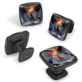 thumbnail image 2 of 4 Pcs Cabinet Handle Drawer Pulls Christmas Elk Knobs with Screws Square Furniture Office Cabinet Knob Decoration, 2 of 7