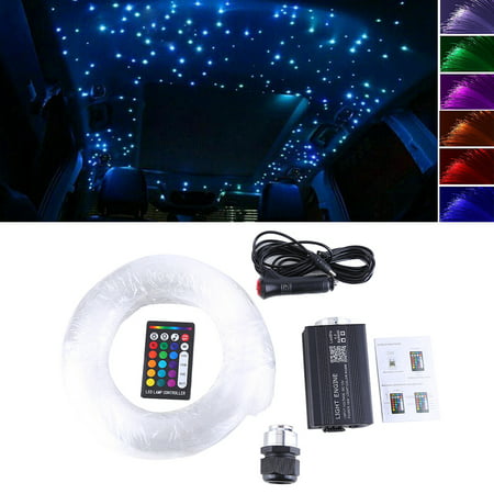 

iSpchen Car Fibre Optic Ceiling Light Atmosphere Lamp Kit with Remote Control for Ceiling Sensory Home Room Decor