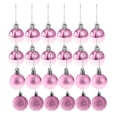 thumbnail image 2 of 24pcs 8cm feliz navidad adornos navideños bolas árbol colgante decoración rosa Sunnimix Bolas de Navidad, 2 of 8