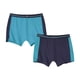 thumbnail image 1 of Atlas For Men - Pantalones Cortos Cuadrados Rayas en Contraste para Hombre - Pack de 2 (Azul, Azul Marino), 1 of 5