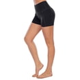thumbnail image 3 of Vedolay Shorts for Womens Summer High Waist Fit Yoga Fashion Shorts,Z4-Black S, 3 of 5