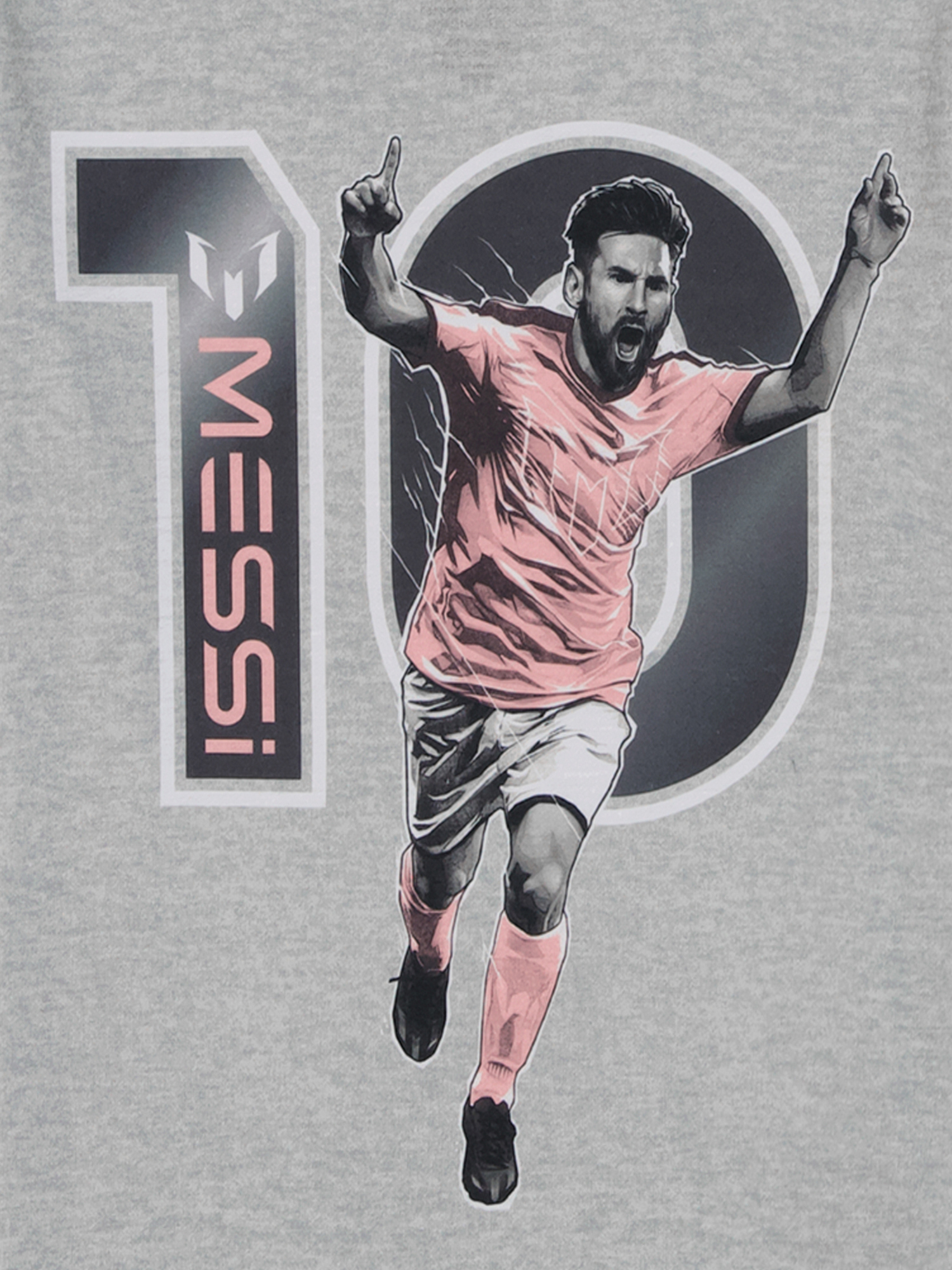 Messi Boys Long Sleeve Top and Pants Pajama Set, 2-Piece, Sizes 4-12