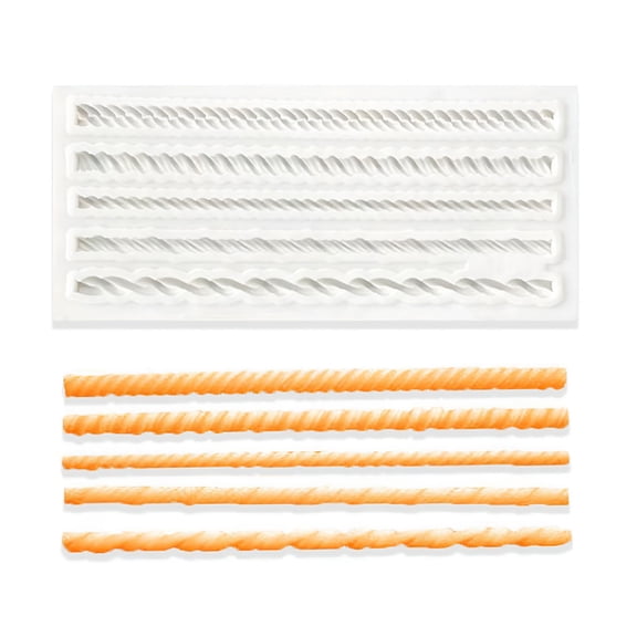 ACDANC Five Braided Rope Silicone Mold Kitchen DIY Dessert Fondant Cake Chocolate Mold