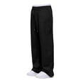 thumbnail image 3 of Muxikeji Clothes Mens Split Hem Back Pocket Casual Long Pants Comfort Loose Fit Breathable Daily Streetwear Trousers, 3 of 9