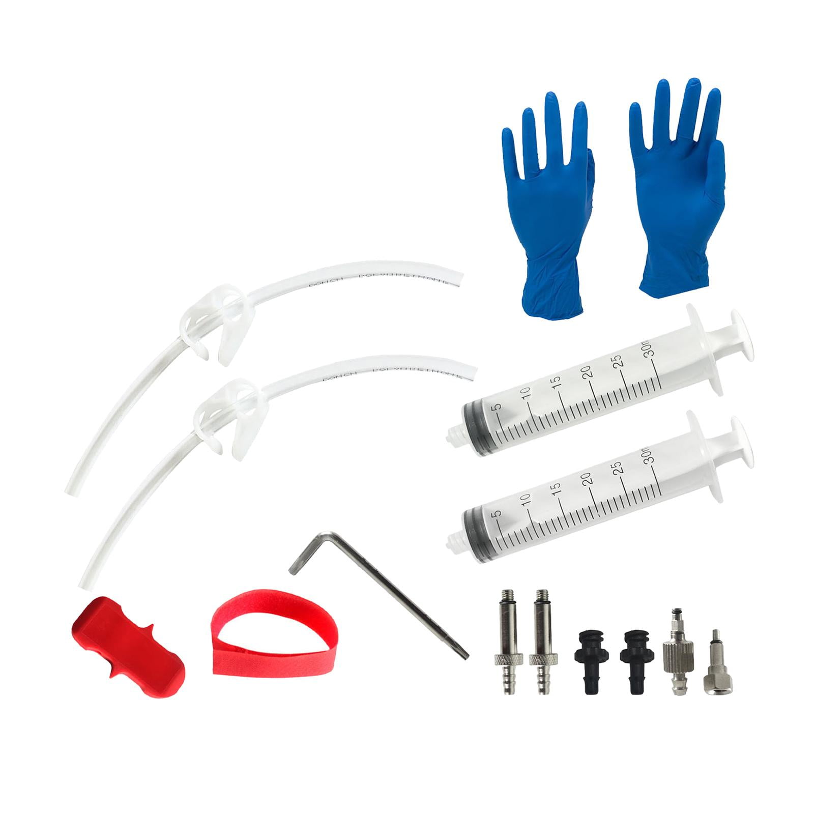 1 set vélo hydraulique frein à disque huile kit de purge outil vtt