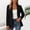 Black, variant on Women's Open-Front Notched Lapel Blazer, Long Sleeve Tailored Casual Jacket In Multiple Solid Colors(White,M)