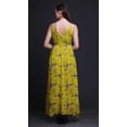 thumbnail image 2 of Bimba Bird Women Summer Printed V Neck Long MaxiÂ&nbsp;DressÂ&nbsp;Holiday Resort Wear-Medium, 2 of 5